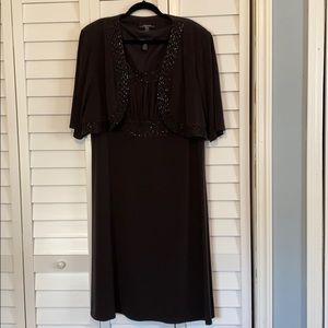 Charcoal Gray Cocktail Dress